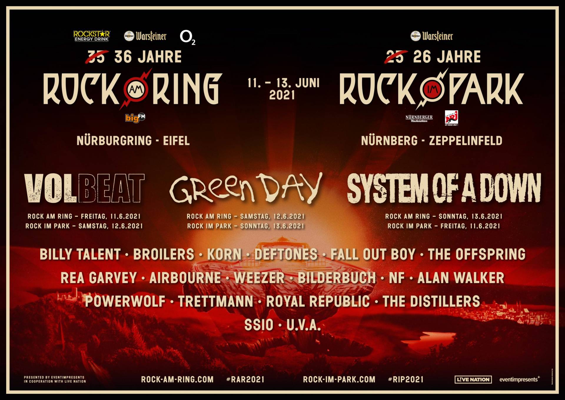 Rock am Ring und Rock im Park 2021