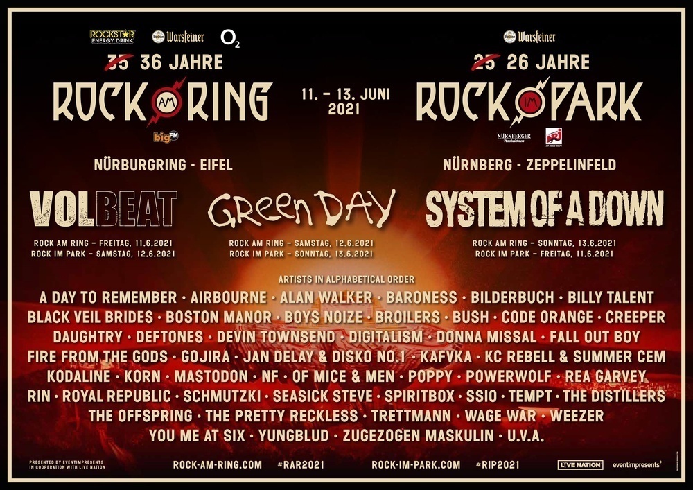 Rock am Ring und Rock im Park 2021